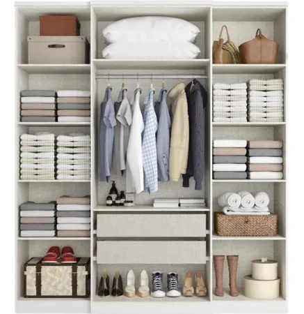 Ropero 4 Puertas  Splendoor Glass  Color Blanco: imagen 2