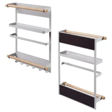 Organizador De Gabinetes De Cocina Pgu - Metal Color Blanco