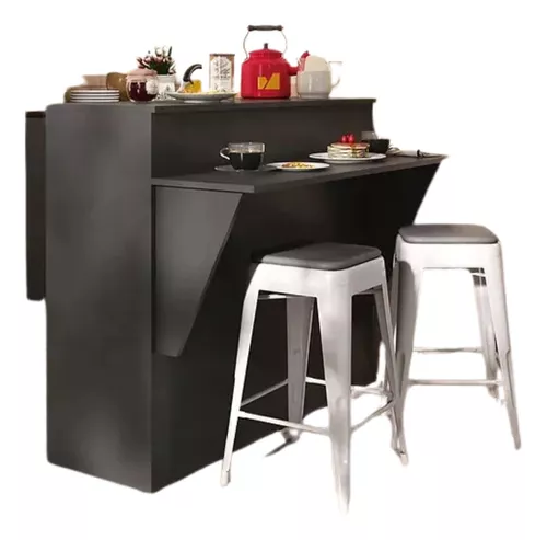 Mesada Isla Desayunador Con Estantes O Repisa A Elección