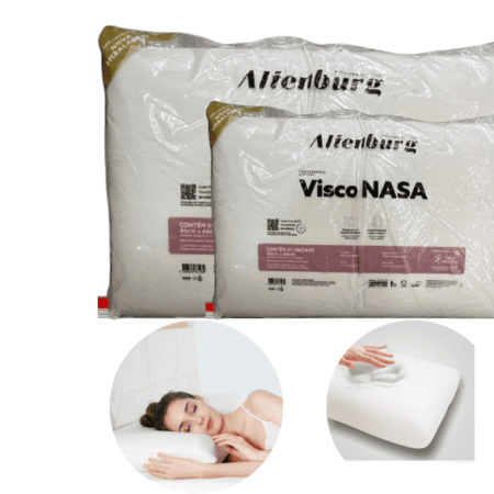 Pack 2 Almohadas Altenburg Visco Nasa Rectangular 60x40 Cm