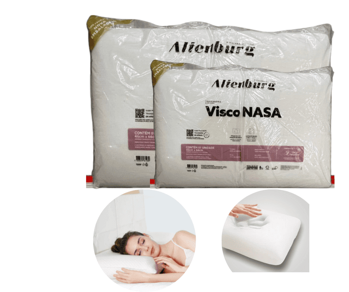 Pack 2 Almohadas Altenburg Visco Nasa Rectangular 60x40 Cm