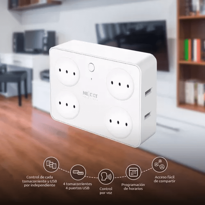 Enchufe Zapatilla Nexxt 4 Tomas