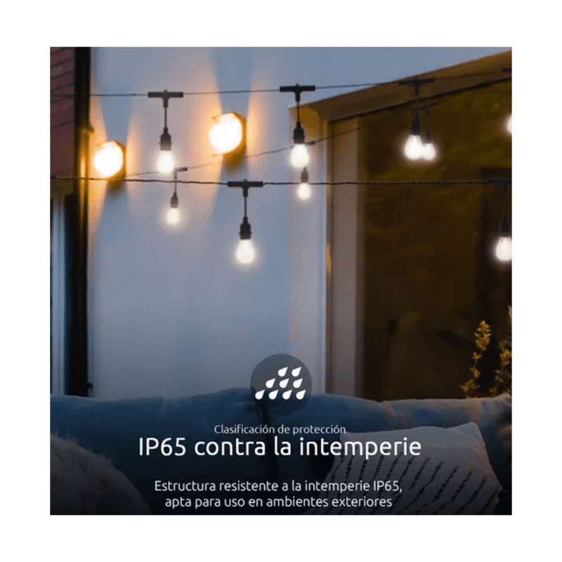 Guirnalda Focos Color Nexxt Luces Rgb 14.6 Metros Wifi