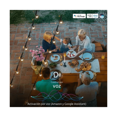 Guirnalda Focos Color Nexxt Luces Rgb 14.6 Metros Wifi: imagen 3