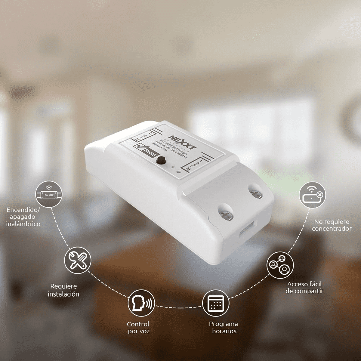 Interruptor Switch Relay Inteligente Nexxt Rele: imagen 9