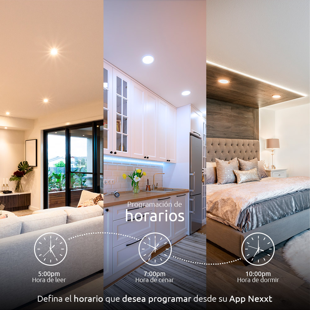 Panel LED Slim Inteligente Wi-Fi Nexxt Solutions – Luz Cálida/Fría Regulable: imagen 5