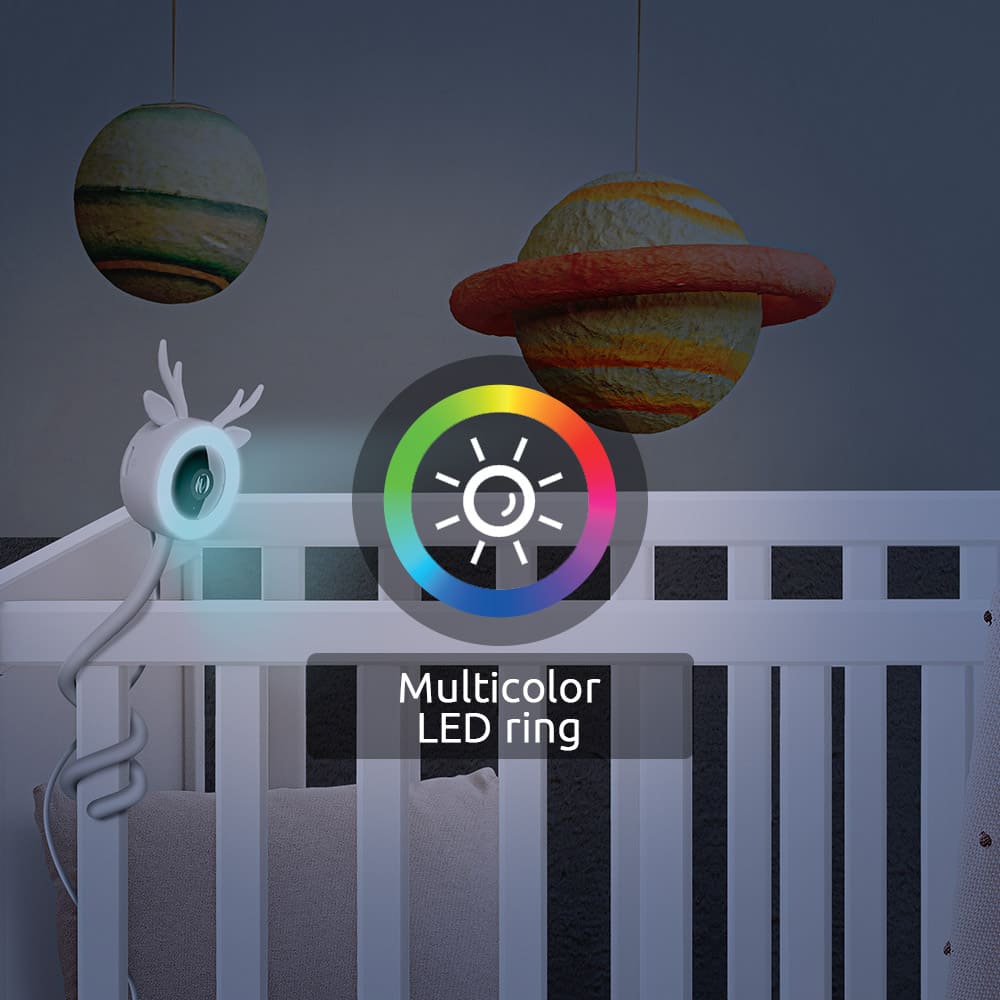 Monitor inteligente Wi-Fi® para bebé con Luz Micrófono Musical: imagen 3