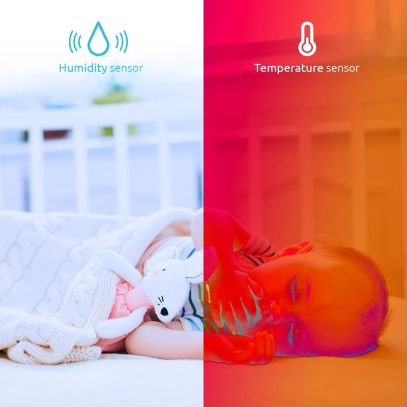 Monitor inteligente Wi-Fi® para bebé con Luz Micrófono Musical