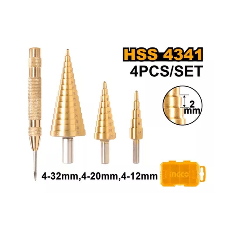 Set 4 Mechas Cónicas Ingco