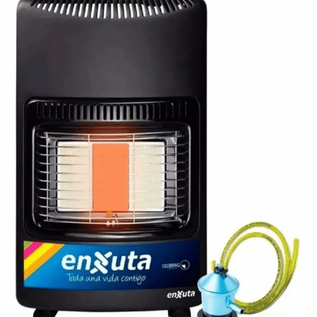 Estufa Supergas Enxuta Válvula de seguridad y manguera certificadas