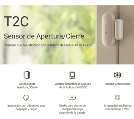Cs-t2c Sensor Magnetico Inalambrico Para Puertas Y Ventanas: imagen 8