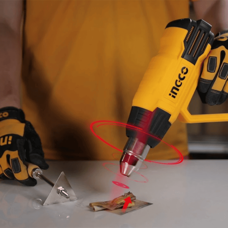 Pistola De Calor 2000w C Set De Boquillas Hg200047 Ingco