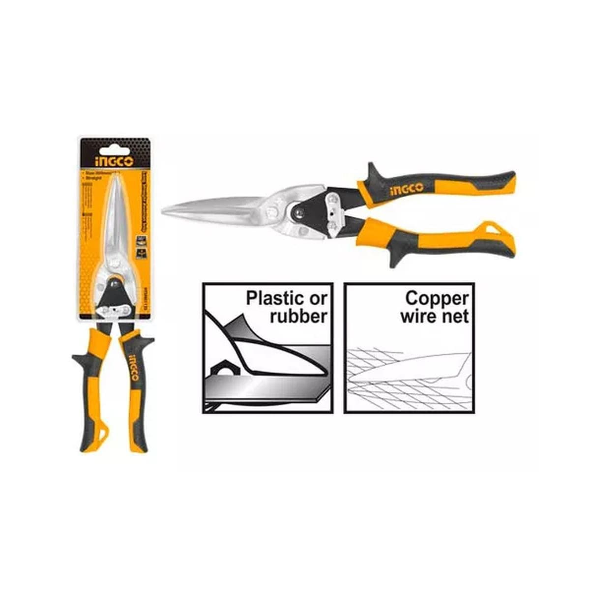 Tijera Para Cortar Chapa Larga 12 Pulgadas Ingco Htsn0112s: imagen 2