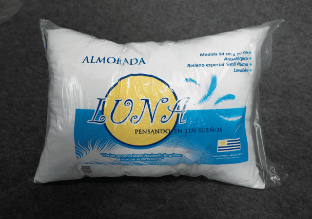 Almohada Antialérgica Especial Ind Uruguaya Lavable Sommier Luna