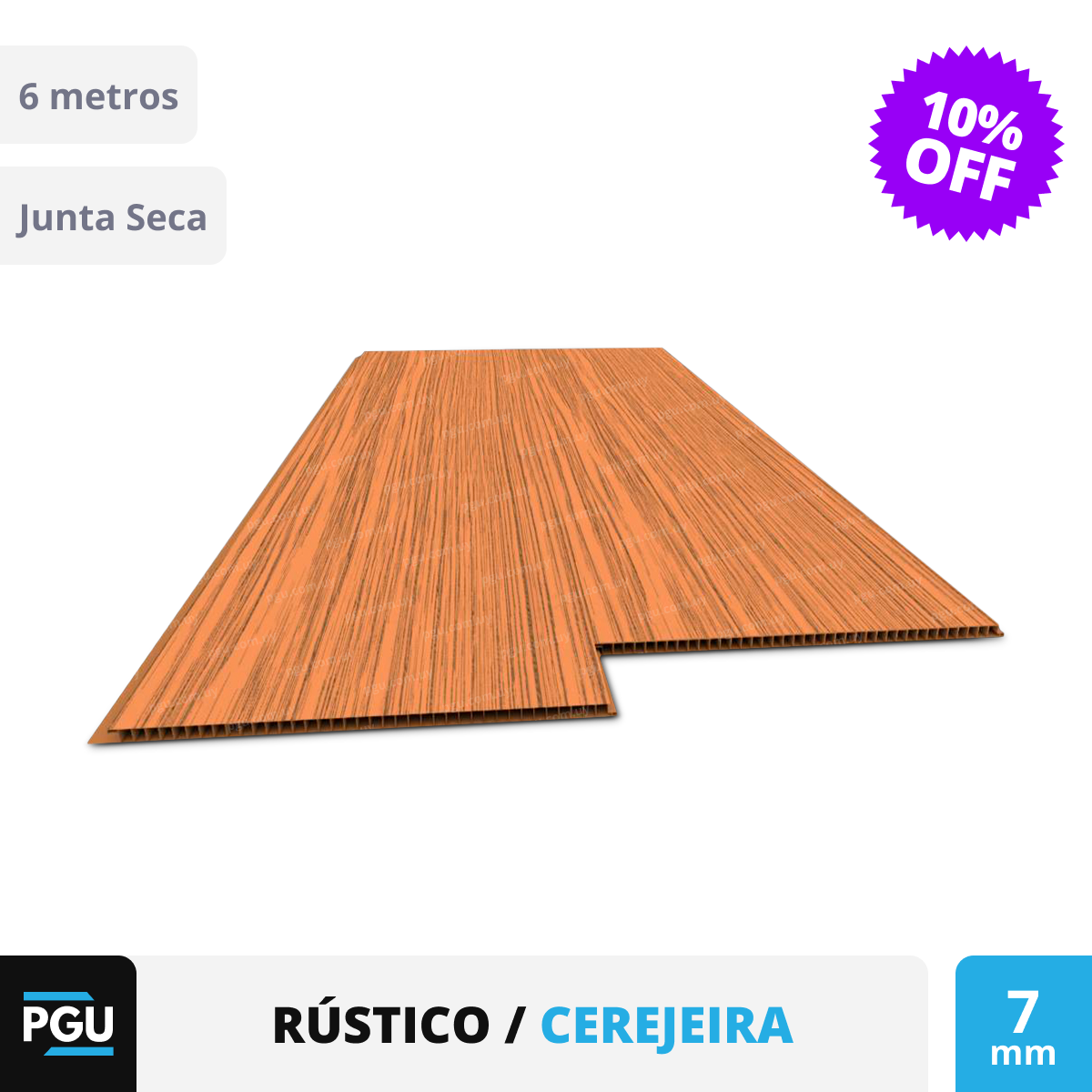 Cielorraso de PVC Rústico Junta Seca 7mm: imagen 1