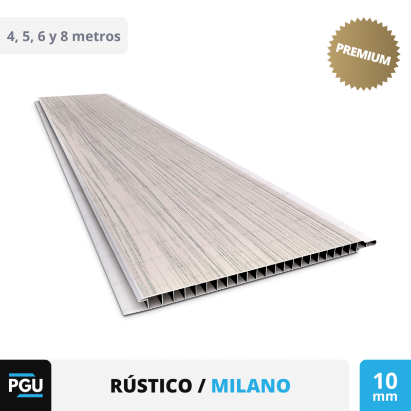 Cielorraso de PVC Rústico – Plasbil 20cm x 10mm