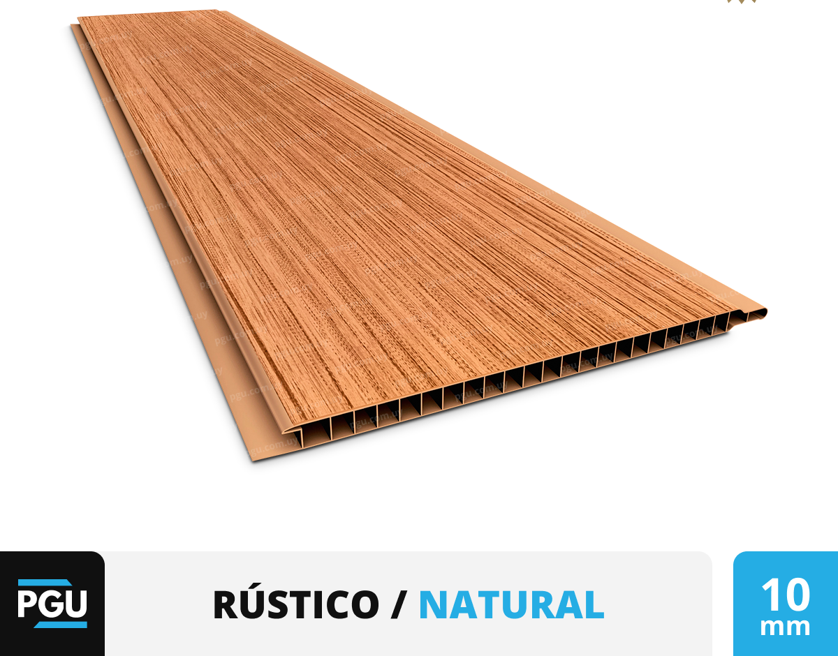 Cielorraso de PVC Rústico – Plasbil 20cm x 10mm: imagen 1