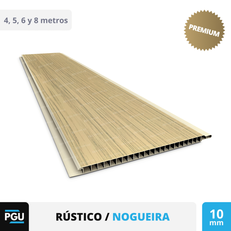 Cielorraso de PVC Rústico – Plasbil 20cm x 10mm