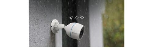 Cámara Vigilancia Ezviz H3c 5mp Wi-fi Blanco Bullet Blanco Diseño resistente a la intemperie IP67 Exterior