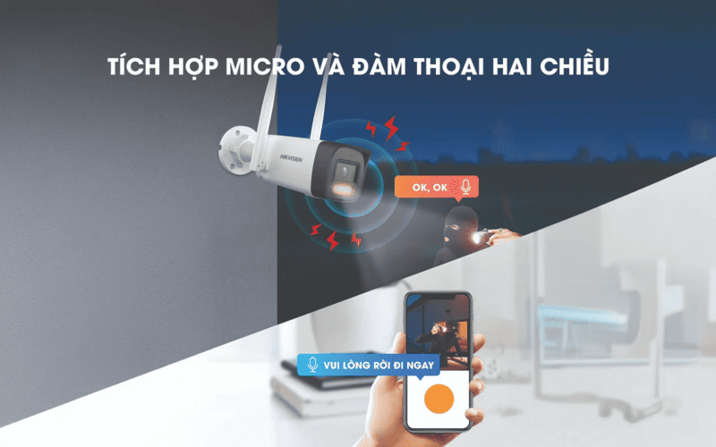 Camara Hik 2 MP Outdoor Wi-Fi Fixed Bullet Network Camera DS-2CV1023G2-LIDWF