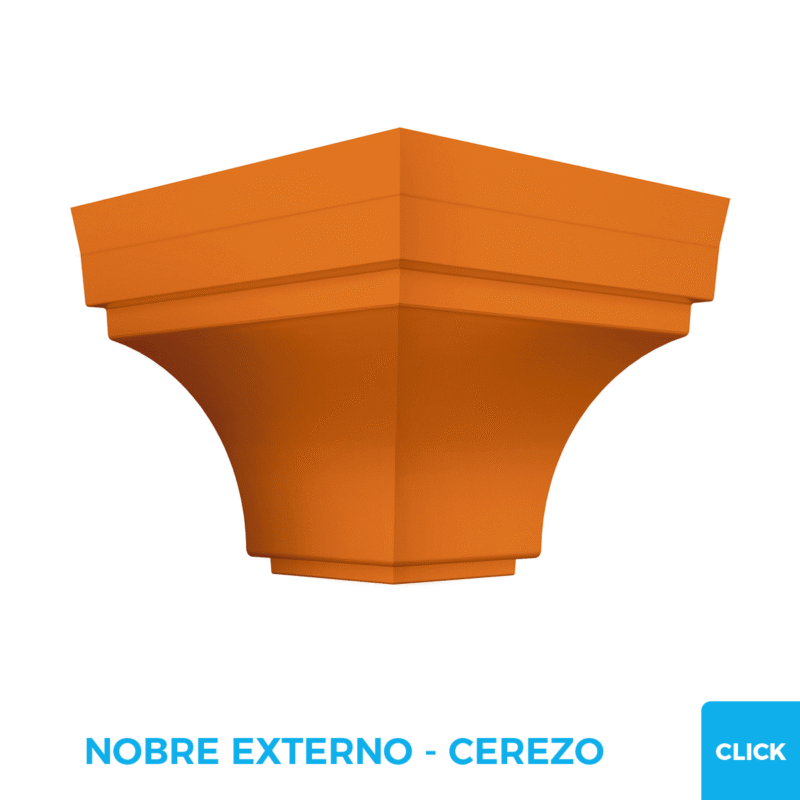 Esquinero Media Caña Externo Click - PVC Plasbil