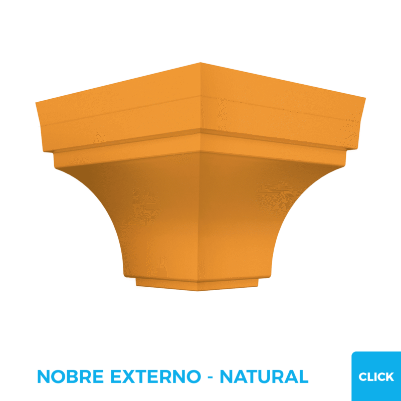 Esquinero Media Caña Externo Click - PVC Plasbil