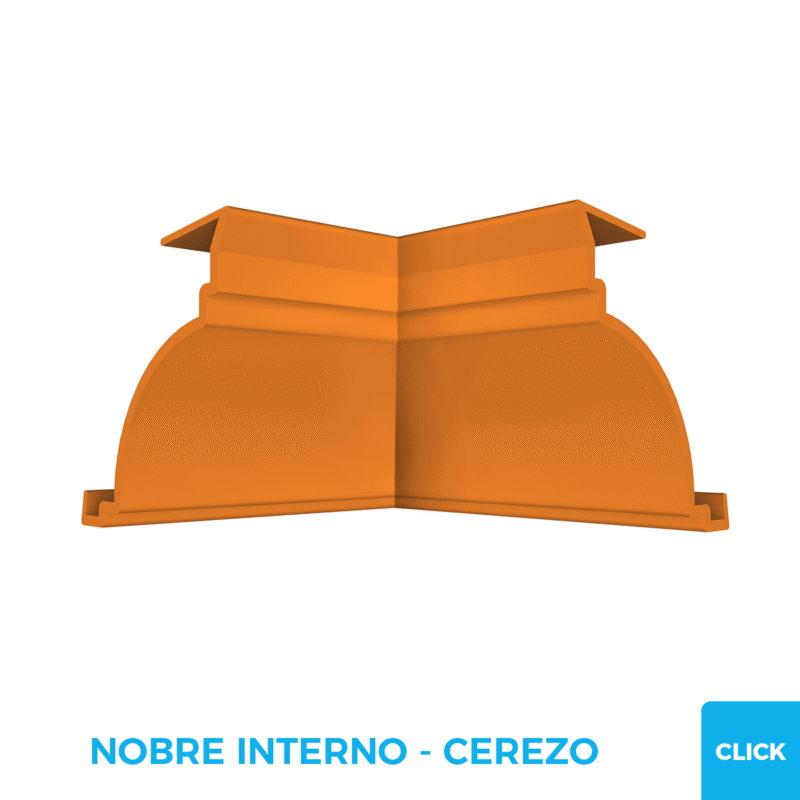 Esquinero Media Caña Interno Click - PVC Plasbil