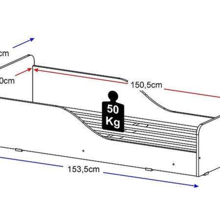 Mini Cama Space Color Blanco Satinado: imagen 5