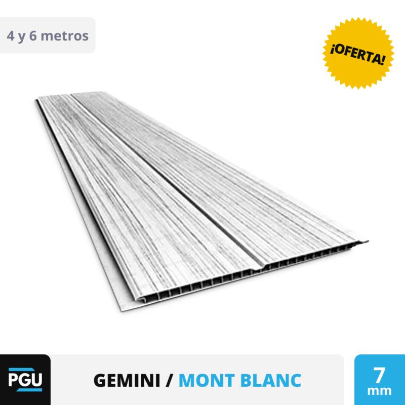 Cielorraso de PVC - Color madera de 7mm