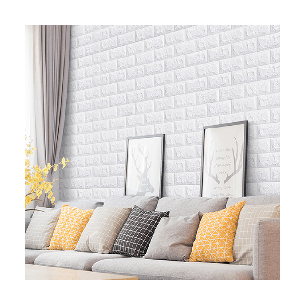 Placas Autoadhesivas Símil Ladrillo 3D: imagen 2