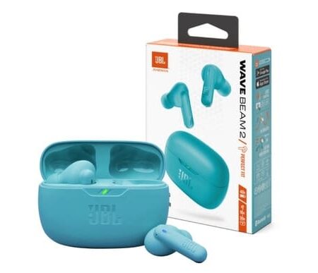 Auricular JBL Wave Beam 2 azul bluetooth