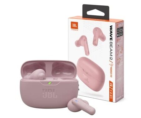Auricular JBL Wave Beam 2 rosa bluetooth