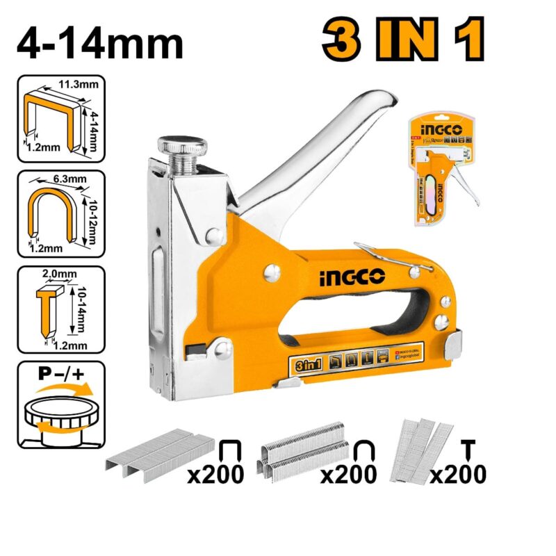 Engrampadora Clavadora Manual 3 En 1 Ingco Hsg1405