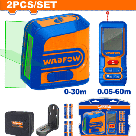 Set medición laser verde + medidor de distancia Wadfow