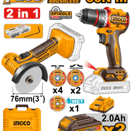 Kit a Batería P20S Mini Amoladora + Taladro + Accesorios