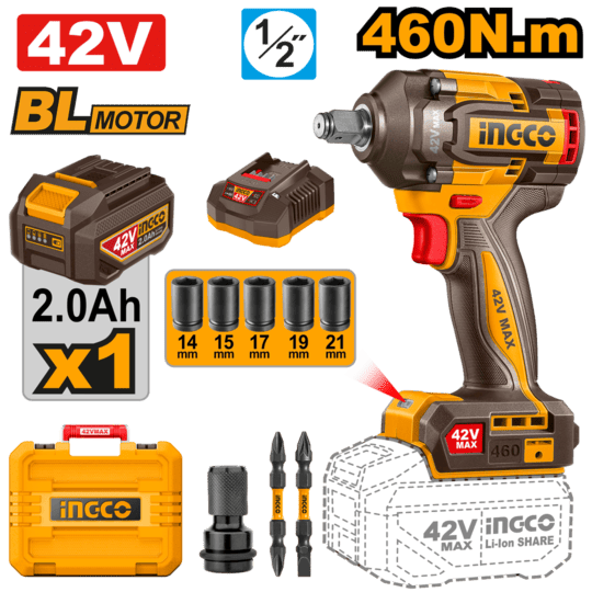 Llave de impacto batería 42v CIWLI42461