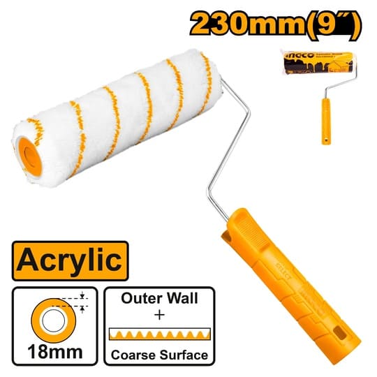 Rodillo Para Exterior 23cm Ingco