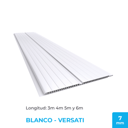 Cielorraso de PVC Blanco - Versati 20cm x 7mm