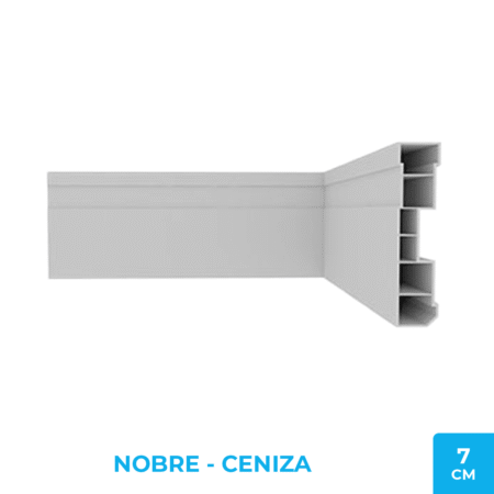 Zócalo Nobre 10cm - PVC Plasbil Ceniza
